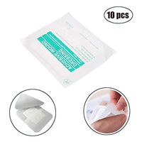 Adhesive Island Dressing,Fencia Sterile Bordered Gauze Island Dressings Disposable Medical Non-Woven Self-Adhesive Dressings Posted Aseptic Paste Breathable Wound Paste - 2.75" x 2.36"- 10 Count