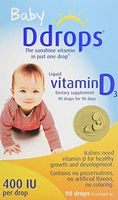 Ddrops Baby 400 IU, Vitamin D, 90 Drops, Pack of 3