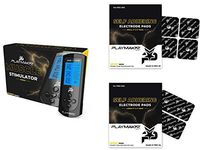 PlayMakar Muscle Stimulator Electronic Pulse TENS Unit Dual Channel Rechargeable Combination for Pain Relief, Arthritis, Muscle Strength & Conditioning, EMS + TENS Stim Machine