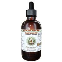 Hawthorn Alcohol-FREE Liquid Extract, Hawthorn (Crataegus Laevigata) Dried Leaf and Flower Glycerite Herbal Supplement 2 oz