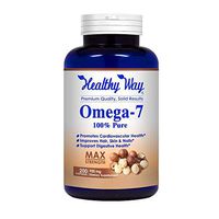 Healthy Way Pure Omega 7 Fatty Acids 200 Capsules 900mg Natural Sea Buckthorn Oil, NON-GMO USA Made 100% Money Back Guarantee - Order Risk Free!