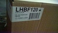 Lid-Lock LHBF120, 1000 Count White Hot Vend Lid Fits 1203/1205