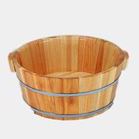 Foot Tub,Chinese Fir Double Ear Barrel， Exquisite Small Foot Bath, Children can Use