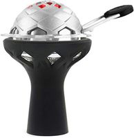 Hookah Bowl Set Upgraded Lotus 2 Heat Management System Shisha Hookah Charcoal Holder with Glass Core Silicone Bowl for Better Shisha Hookah Narguile Smoking