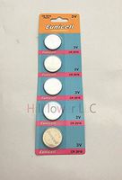 Hillflower 100 Pieces CR2016 Card Blister 2016 BR2016 3V Long Duration Lithium Battery with Hillflower Coupon