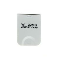 Comemall 8mb 16mb 32m 64mb 128mb 256mb 512mb Memory Card for Nintendo Wii Game Memory Card (32MB)