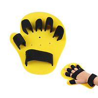 ZYJFP Children's Finger Orthosis, Silicone Left Hand and Right Hand Universal Function Divide Fingerboard, Convulsions Stroke Rehabilitation Equipment,Yellow,Short(Big)