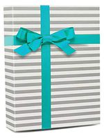 Silver Stripe Gift Wrap - 30" X 100' - Roll