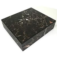 Desktop Cigar Cedar Box with Humidifier Hygrometer, Holds 15 to 20 Cigars