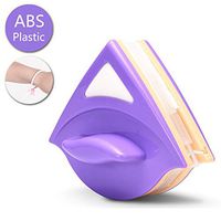 Double-Sided Window Cleaner Glass Wiper Magnetic Cleaning Tools, Glider Washing Glass Cleaning Brush for High-Rise Double Glazed Windows Thickness 0.8-”1.2” (20-30mm) (Purple)