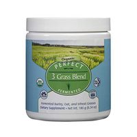 Perfect Supplements 3 Grass Blend - USDA Organic Barley, Oat & Wheat Grass Powder - Gluten Free - 180g Powder