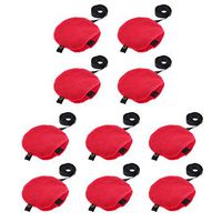 10x Portable Lightweight Smokeless Moxibustion Burner Boxes Moxa Heat Pack Pocket Bags Holders Pouch Red