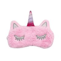 RARITYUS Cute Unicorn Sleep Eye Mask for Sleeping Soft Plush Eyeshade for Women Girls Kids Home Sleeping Traveling