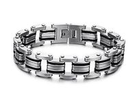 LOVE Beauties Athena Jewelry Titanium Series Men's 14MM Titanium Bracelet in a Nice Gift Box, Anti-Fatigue, Pain Relief