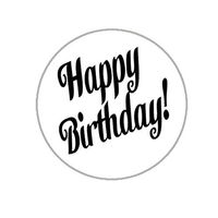 Happy Birthday Envelope Seals - 1.2" Happy Birthday Stickers -144 Stickers (General)