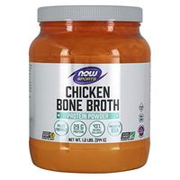NOW Sports Nutrition, Chicken Bone Broth Powder made with  Premium-Quality Chicken Bone Extract, 1.2-Pound
