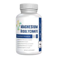 AlcheVita Magnesium BisGlycinate Chelate (200mg) – High Absorption chelate and Essential Mineral – Supports Relaxation, Muscle Cramps, Bone Health, Tension and Stress Relief in Easy Digestion Formula