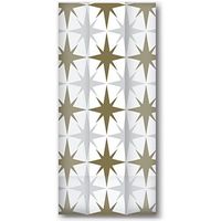 Jillson & Roberts Large Cello Bags with Twist Ties, Chrismas Star, 100 Pieces