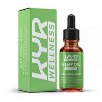 KYR Hemp Oil for Pain and Anxiety Relief, Also Helps with Sleep, Boost Immunity, Supports Skin Regeneration and Sharpens Brain Function. Pure Herbal Extract Drops (250MG)