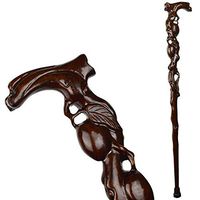 cane Wooden Walking Stick Mahogany Solid Wood Crutches for Men and Women 95Cm HOJZ,C