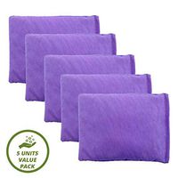 My Heating Pad- Set of 5 Microwavable Heating Pads for Pain Relief | Moist Heat Pad for Cramps, Muscles, Joints, Back, Neck and Shoulders | Microwave Hot Pack - Value Pack| (Purple)