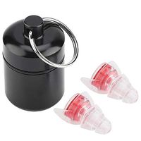 Aufee Noise Reduction Earplugs, High Fidelity 27dB Concert Drummer Party Hearing Protection, Made of Soft Liquid Silicone, for Drummer, DJ, Concert, Band, Party, Etc(Red)