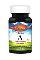 Carlson - Vitamin A, 25000 IU with Pectin, Promotes Healthy Vision, 100 Soft gels