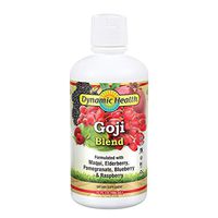 Dynamic Health Goji Juice Blend, with Maqui, Elderberry, Pomegranate, Raspberry & Blueberry,  vegetarian, Gluten-free, BPA-Free, 32oz (Pack of 2)