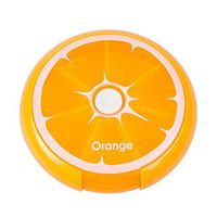 May Bob Portable Pill Box Small,7-Day Rotating Compartments Medicine Pill Organizer