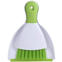 Dust Pan and Brush, Kmeivol Mini Hand Broom and Dustpan Set, Dust Pan Brush Nesting Tiny Cleaning Broom, Dust Pan and Brush Set for Table, Desk, Countertop, Key Board, Cat, Dog and Other Pets, Dustpan