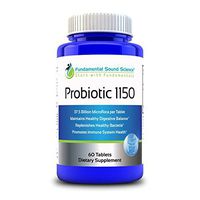 Probiotic 1150 Fundamental Sound Science, for Men & Women Digestive Health and Weight Loss. 100% Money Back Guarantee.