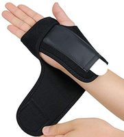 Gelible Hand & Wrist Brace Support, Removable Splint, Prevent Wrist Injury, Palm Band, Relieve for Carpal Tunnel Syndrome,Tendonitis and Arthritis Pain,One Size Fits Most, Black (Right)