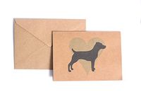 Jack Russell Terrier Blue Heart Note Card Set