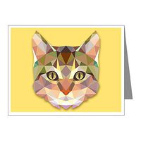 Note Card Triangle Cat Kitten