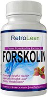 Retro Lean Forskolin for Weight Loss Pills Tablets Supplement - Capsules with Natural High Quality Pure Forskolin Extract Diet Pills, Boost Metabolism and Digestive Function