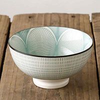 AXZHYX Bowl Ceramic Color Tableware Rice Bowl high-Foot Anti-scalding Millet Rice Bowl European Salad Bowl Hotel Tableware Home Noodles Boiled Fish Soup Bowl (Color : 1pcs)