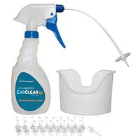 EarClear Rx Ear Wash Flexible Kit, Physician Preferred for Ear Wax Removal and Ear Irrigation, 20 Tips Included for Separate Ear cleanings and Ear Basin