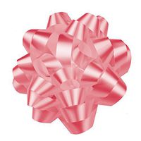 Premium Confetti Gift Wrap Bows, 4" (10 Pack, Light Pink)
