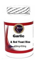 Garlic and Red Yeast Rice 450mg/450mg 90 Capsules # BioPower Nutrition
