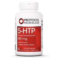 Protocol For Life Balance - 5-HTP (5-hydroxytryptophan) 100 mg - Supports Positive Mood, Promotes Healthy Sleep Patterns, Natural Weight Loss, & Supports Appetite Suppression - 90 Veg Capsules