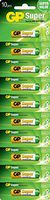 Batteries Super Alkaline GP, AAA GP24A (10 PCS)