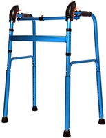 TOGARR Walker Folding, Lightweight Aluminum Walker with Wheels Folding Walker Elderly Walker Padded Seat Tips Armrest Walker Assist Suitable Seat for Disabilities Men and Women