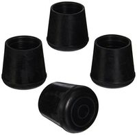 Mintcraft #219-2458 Blkn Rbr Leg Tip 1-1/8 Set of 4