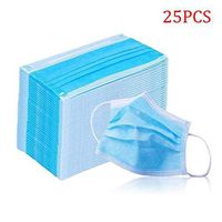 ForHe 25pcs Disposable Earloop Mouth-Muffle, 3 Layers Non-Woven Dustproof Anti-pulltion for Outdoor Protection