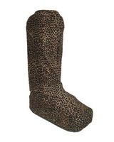 My Recovers Walking Boot Cover for Fracture Boot, Spandex Cover in Cheetah Print, Tall Boot, Made in USA, Orthopedic Accessories (MD)