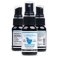SIMPLESA NUTRITION – Highest Potency Liposomal B12 Methylcobalamine, Maximum Vitamin B12 Absorption, Instantly Boost Energy Levels and Speed-Up Metabolism, Non-Soy, Non-GMO. 1.0 FL OZ