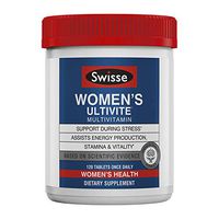 Swisse Premium Ultivite Daily Multivitamin for Women | Energy & Stress Support, Rich in Antioxidant & Minerals | Vitamin A, Vitamin C, Vitamin D, Biotin, Calcium, Zinc & More | 120 Tablets
