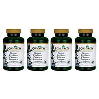 Swanson Senna Psyllium Cascara Complex 90 Capsules (4 Pack)