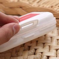 8 Cells Portable Small Medication Storage Boxes Plastic Folding Medicine Container for Drugs Pill Vitamin - Red