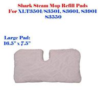 6 pcs Large Rectangular (16.5x7.5") Shark Euro Pro Steam Mop Pads Replacement S3101 S3250, S3901 S3601 S3501 XLT3501